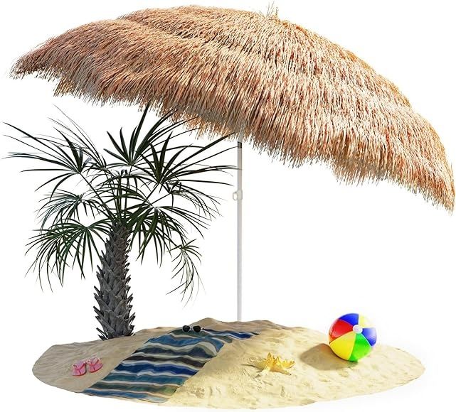 Guarda sol chapéu de sol havai palha - NOVO