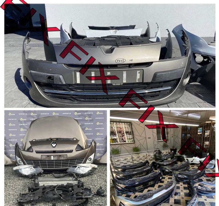 Капот бампер фара крило радіатор решітка Renault LAGUNA компл