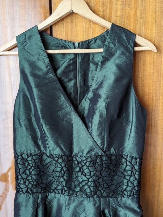 NOWA!!! Zjawiskowa sukienka wieczorowa z tafty z koronką r.36 -