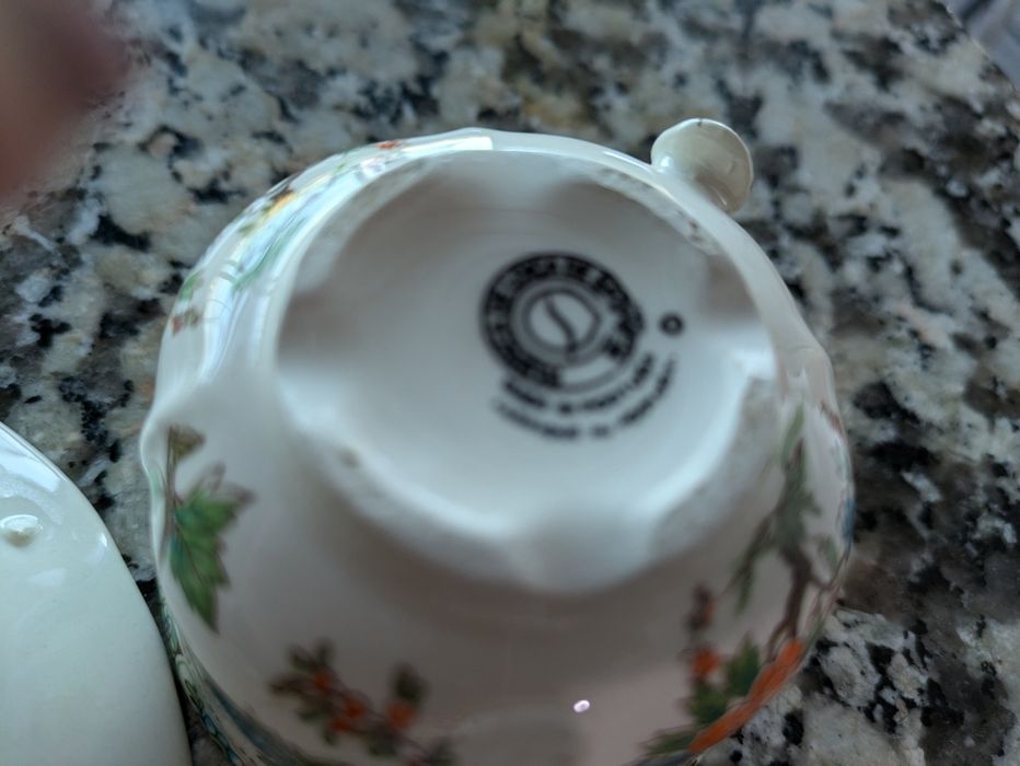 Conjunto de chá da marca Sacavém