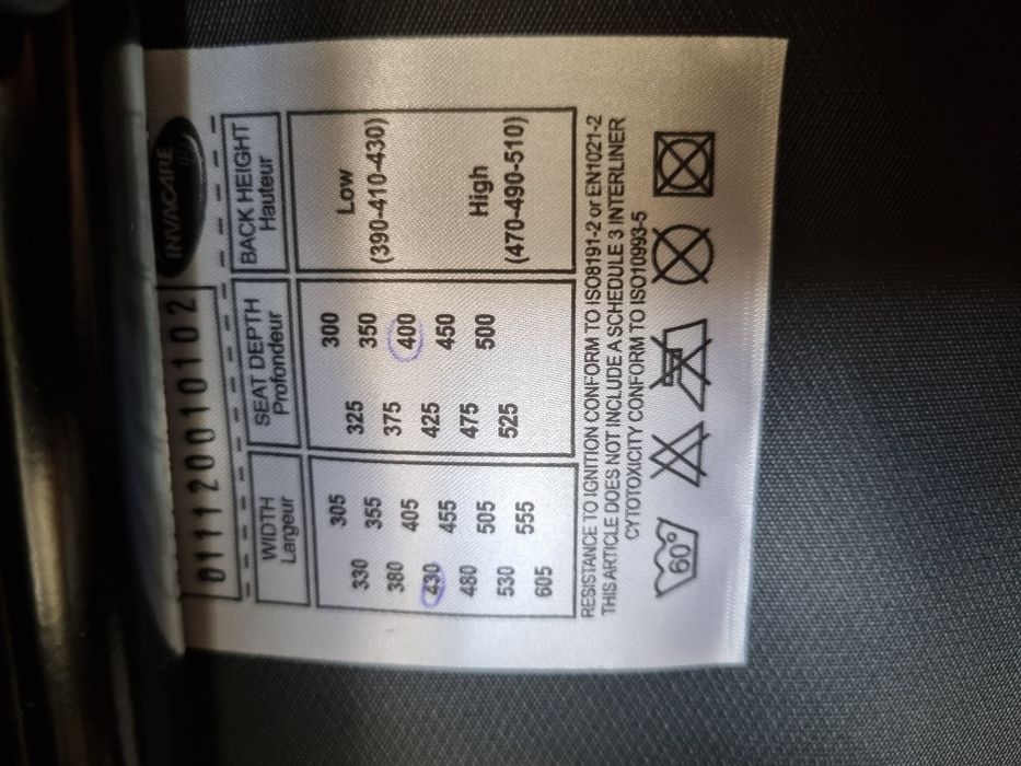 Інвалідне крісло-коляска Action 2 NG Invacare модель 2021