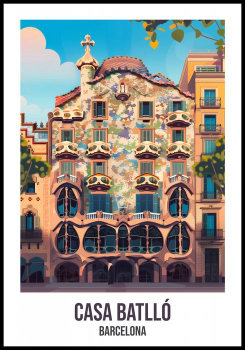 Plakat 68x98cm Casa Batlló