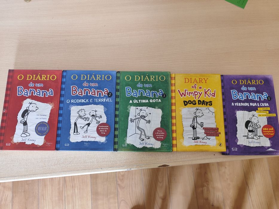 Diário de um Banana 1 2 3 4 e 5 (conjunto)