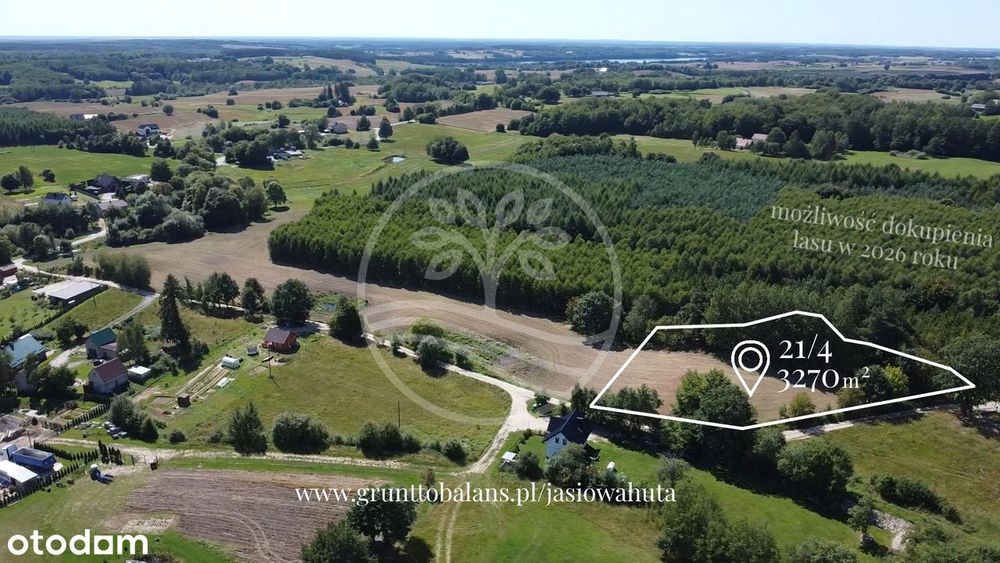 Duża działka z WZ | ściana lasu | wiele jezior