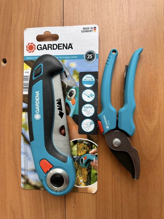Садова складана пилка Gardena 135 Р (8742) + секатор (подарунок)