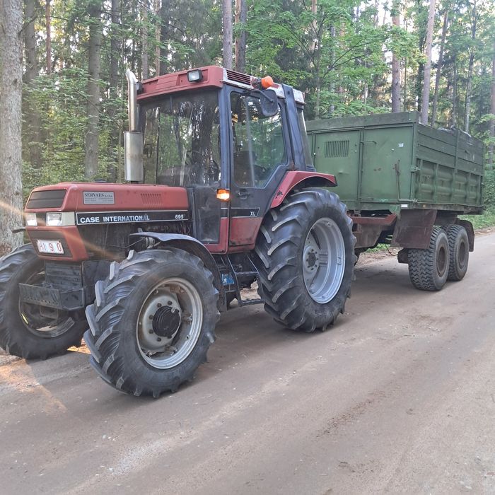 Case 695 xla 4x4international ciagnik rolniczy przyczepa kirowiec same john deere