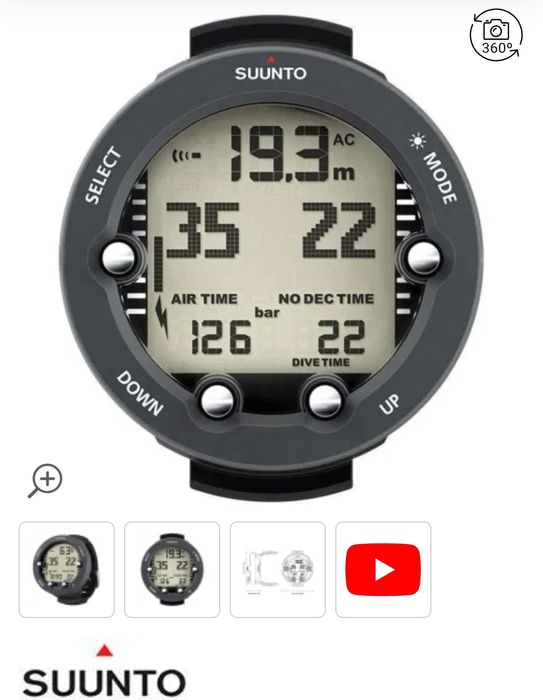 Computador de mergulho Suunto vyper novo