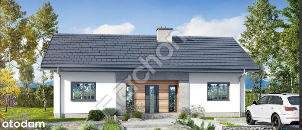 Dom parterowy pod lasem w Rozgartach - Widok 2