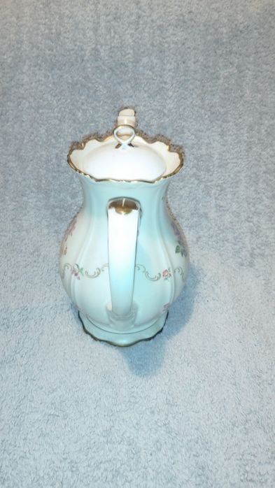 Фарфоровый кувшин (чайник, кофейник), роспись позолота,"VEB R", Герман
