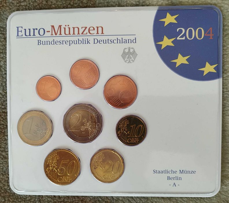 Alemanha - série de moedas de euro 2004 letra A