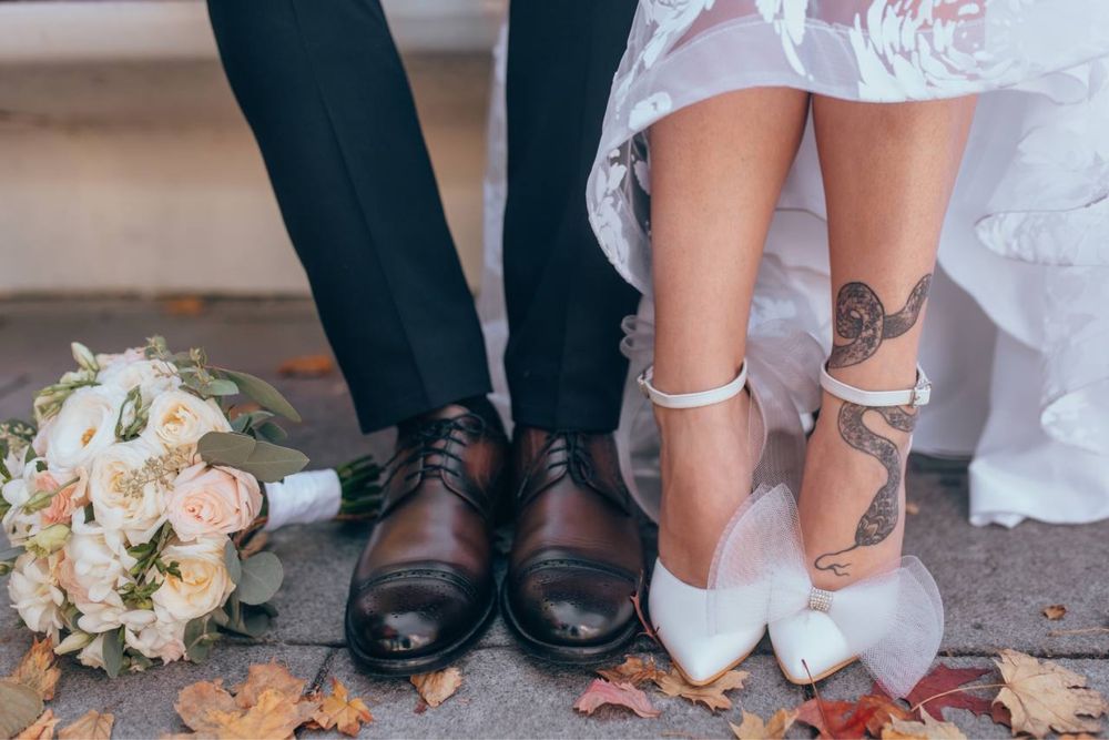 Туфли свадебные белые с бантами 37 размер