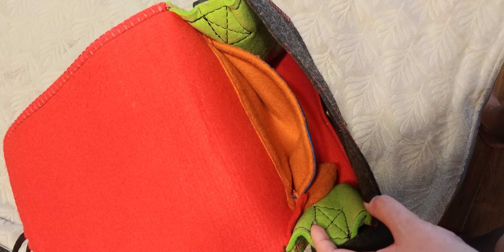 Torba z naszytym kotem