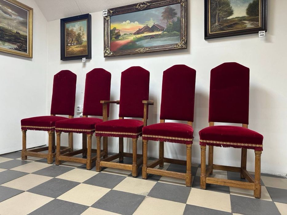 Крісла дерево стільці оксамит бархат 0262