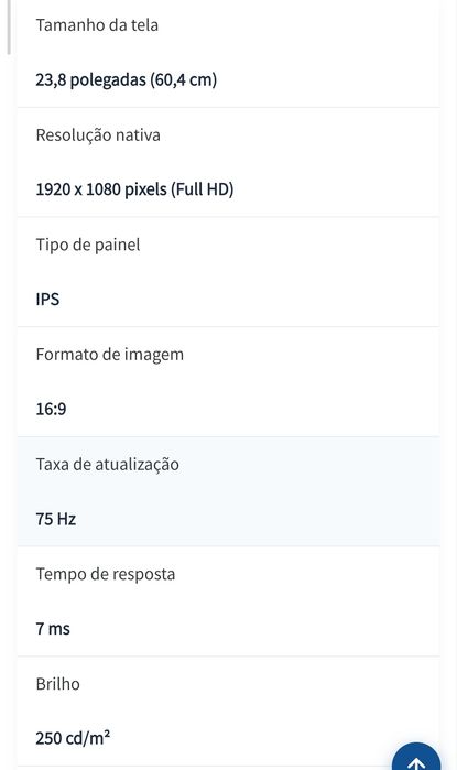 Monitor JVC 24WCF como novo