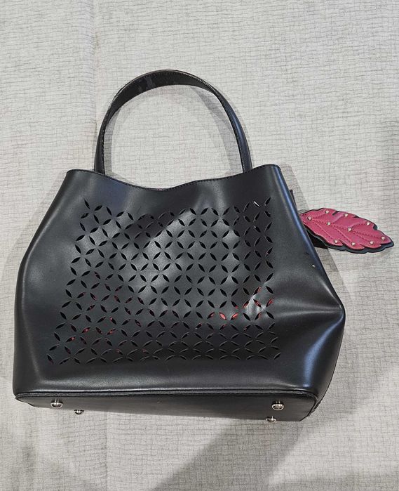 Carteira bolsa mala em pele