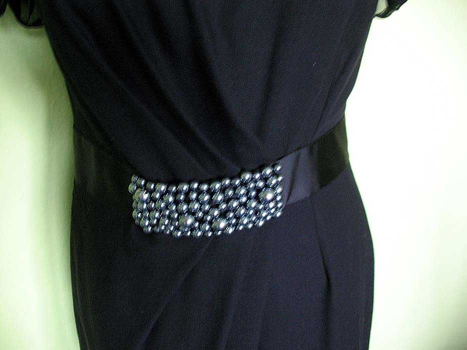 Sukienka - Czarna - Piękny styl - 40 L - biust 90 cm  Monnari