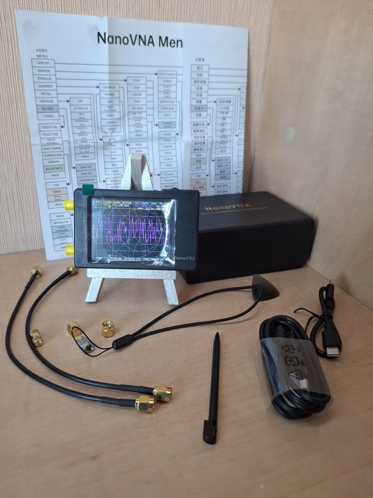 Векторний аналізатор NanoVNA-H V3.7_ZK 2025 актуальна остання версія