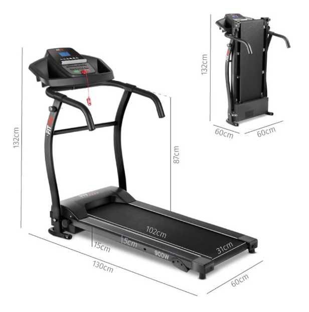 Passadeira De Corrida FITFIU FITNESS Mc-90 Inclinaçao 9% Dobrável Até 14km/h Conectividade App