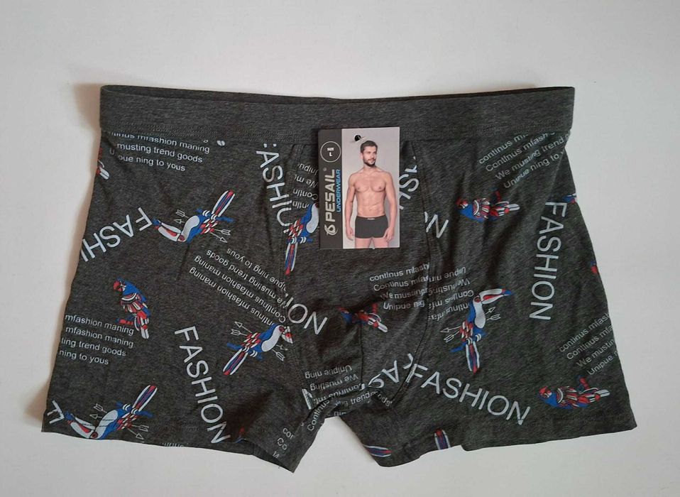 Bokserki męskie majtki Pesail bawełna r. L pas 72-100 cm