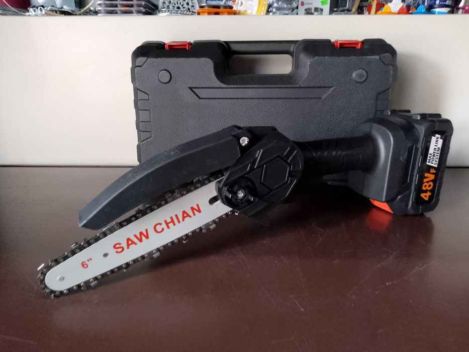 Pilarka Akumulatorowa Piła Łańcuchowa 2 akumulatory mocna nowa gwaranc