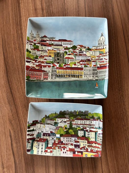 Pratos de Porcelana VISTA ALEGRE Lisboa