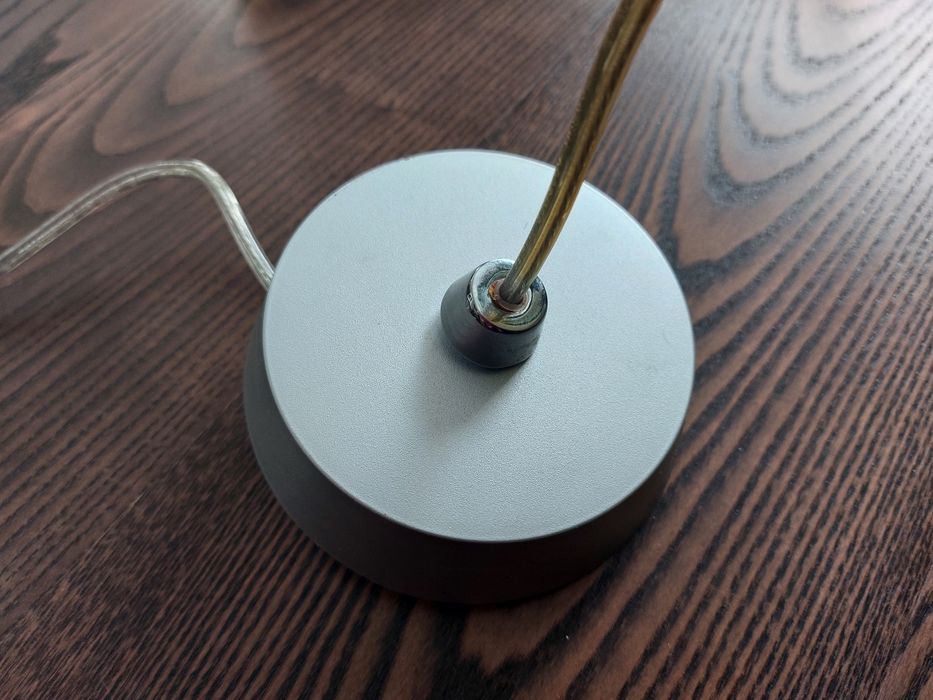 Lampa wisząca, metalowa, biała