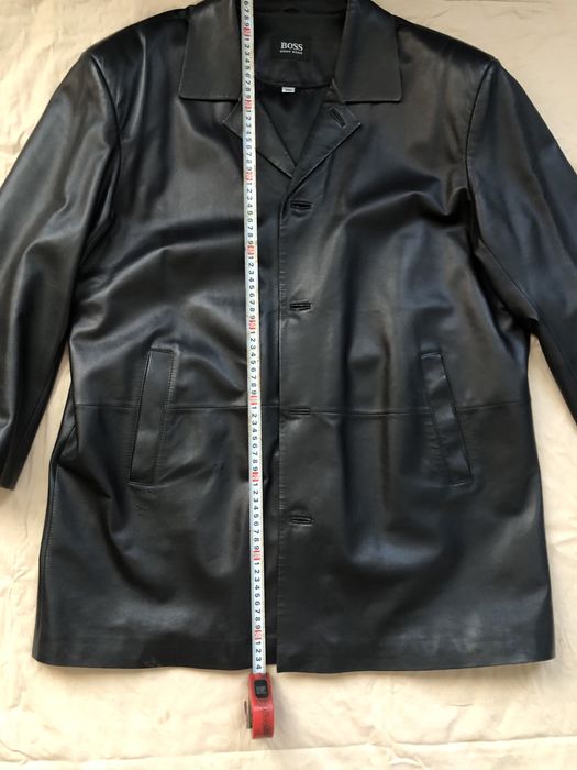 Кожаная куртка-пиджак HUGO BOSS