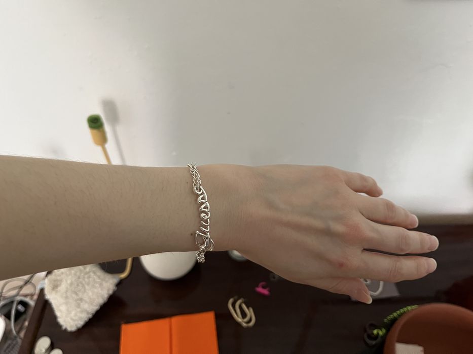 Браслет guess сріблястий