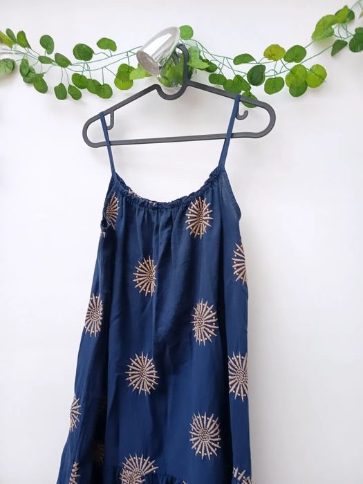 Vestido Fluído Azul Escuro