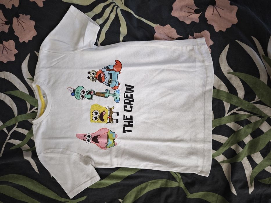 Bluzka koszulka krótki rękaw T-shirt SpongeBob