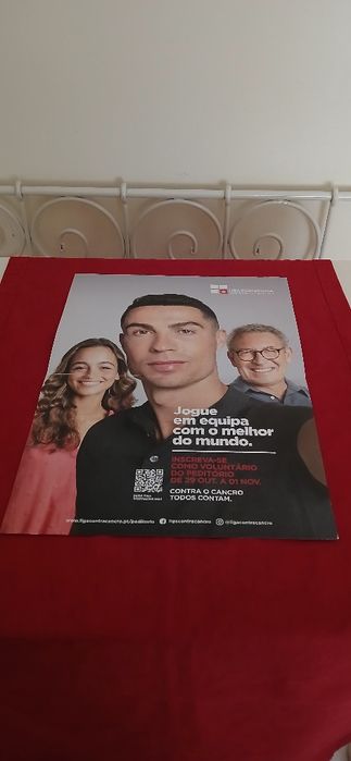 Cartaz da Liga Portuguesa contra o Cancro-Cristiano Ronaldo