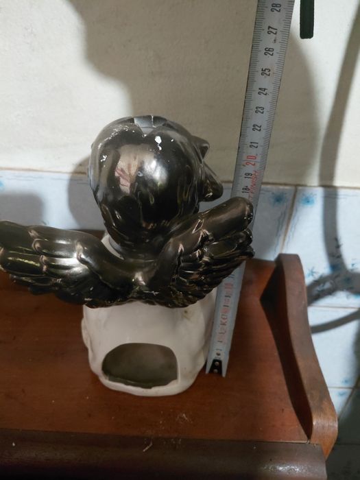 Anjo antigo porta velas para restauro 4€