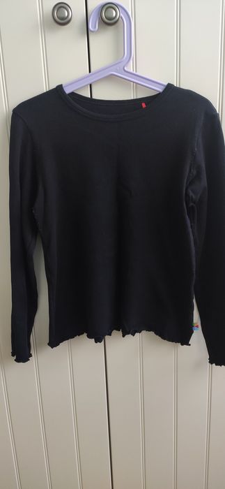 Zestaw bluzki prążkowane longsleeve MyBasic H&M 134/140