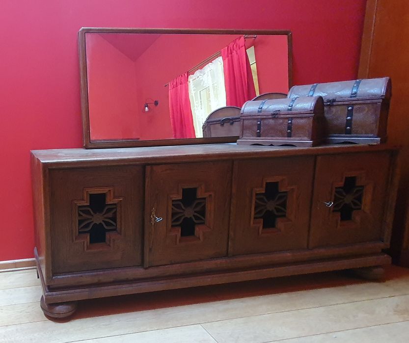 Lustro w dębowej oprawie