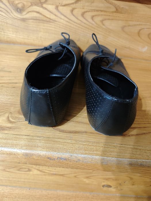 Oksfordki mokasyny damskie buty czarne półbuty 38