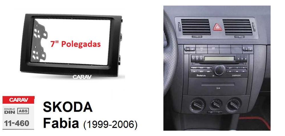 (NOVO) Rádio 2DIN • SKODA Fabia (2001 até 2020) • Android GPS [4+64GB]