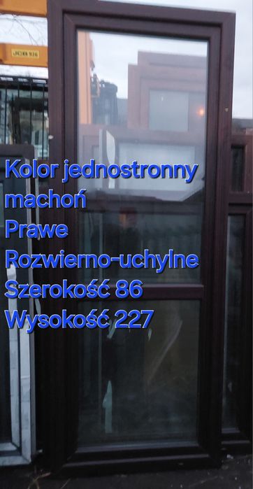 Okno Ciemny dąb 231x145