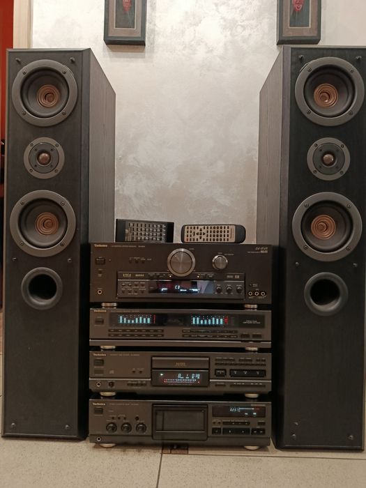 Amplituner Technics + kolumny