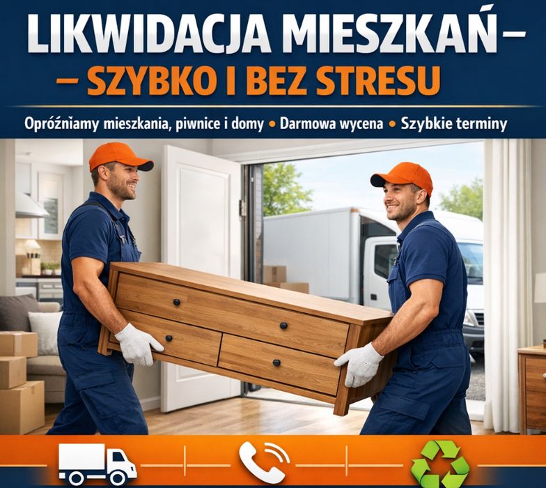 Wywóz mebli i opróżnianie mieszkań – Szybkie terminy!