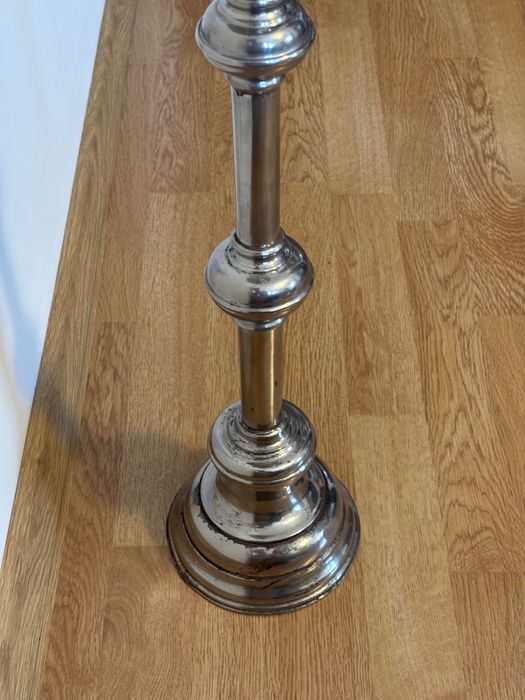 Lichtarz świecznik mosiężny, ciężki