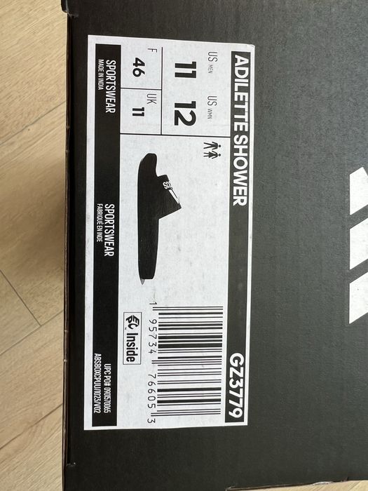 Шльопанці Adilette Shower GZ3779 44 46 Оригінал