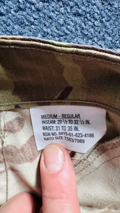 Spodnie ACU Multicam medium regular