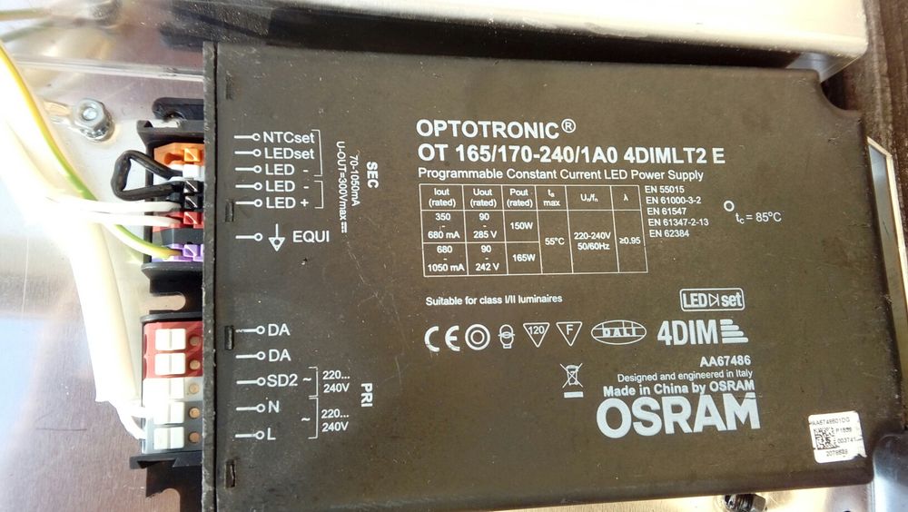 OPTOTRONIC Zasilacz prądowy LED z regulacją