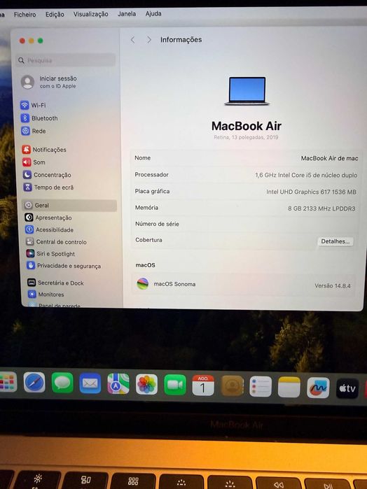 MacBook Air Retina 13" 2019 | i5 | 8GB | 128GB SSD | Caixa