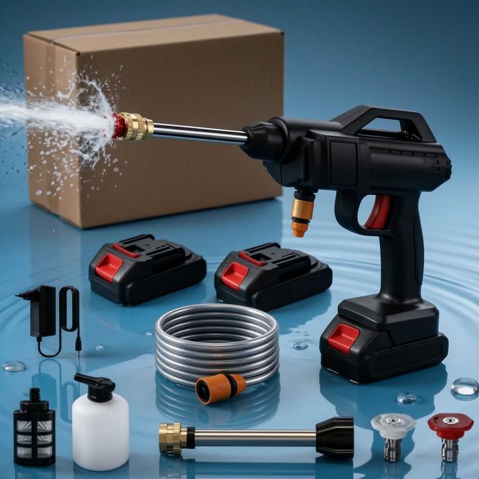 Lavadora recarregável + 2 baterías | Envio grátis