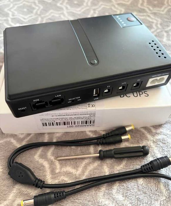 Mini UPS 10400 mAh для роутера ONU Безперебойник UPS 5V/9V/12V