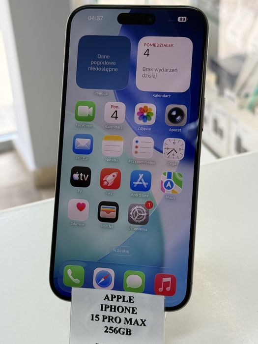 Iphone 15 Pro Max 256gb Naturalny Tytan Gwarancja Sklep