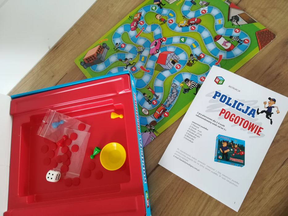 Policja pogotowie 2 gry planszowe Multigra 4+ 5+