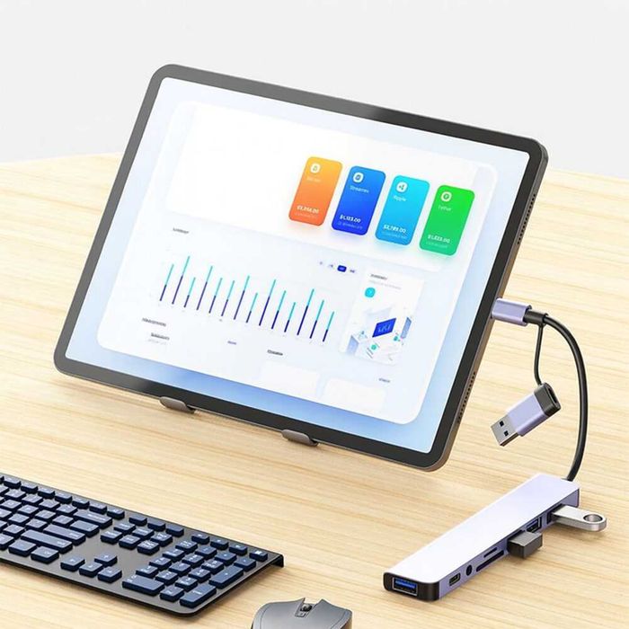 Hub adapter USB-C 8w1 to wszechstronny rozdzielacz