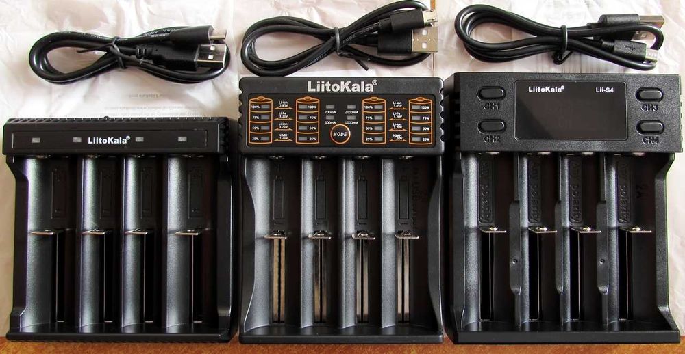 Зарядне LiitoKala Lii 100 100C 202 402 S1 S2 S4 CH2 CH4 C2 PL2 M4S KU4